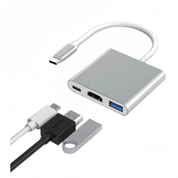 USB-C to HDMI 3-in-1 Hub Compatible with Samsung S26 &amp; S25 Series
