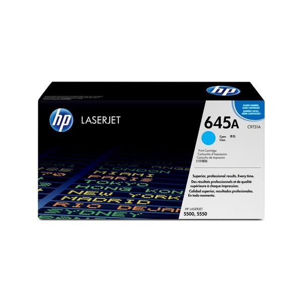 Hp 645A Cyan Original Laserjet Toner Cartridge image