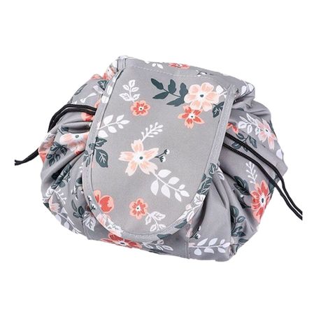 Portable drawstring makeup online bag