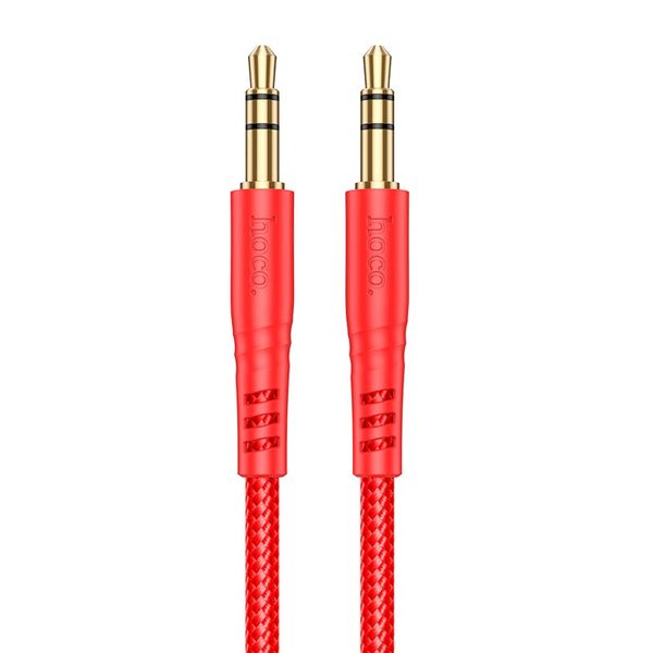 Hoco UPA24 Red Stereo 3.5mm Male to 3.5mm Male Aux Audio Cable - 1M