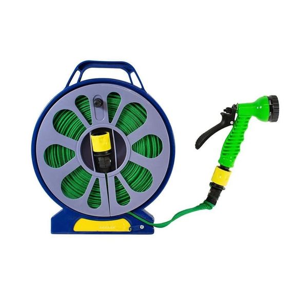 15m Flat Hose with Spray Gun Nozzle