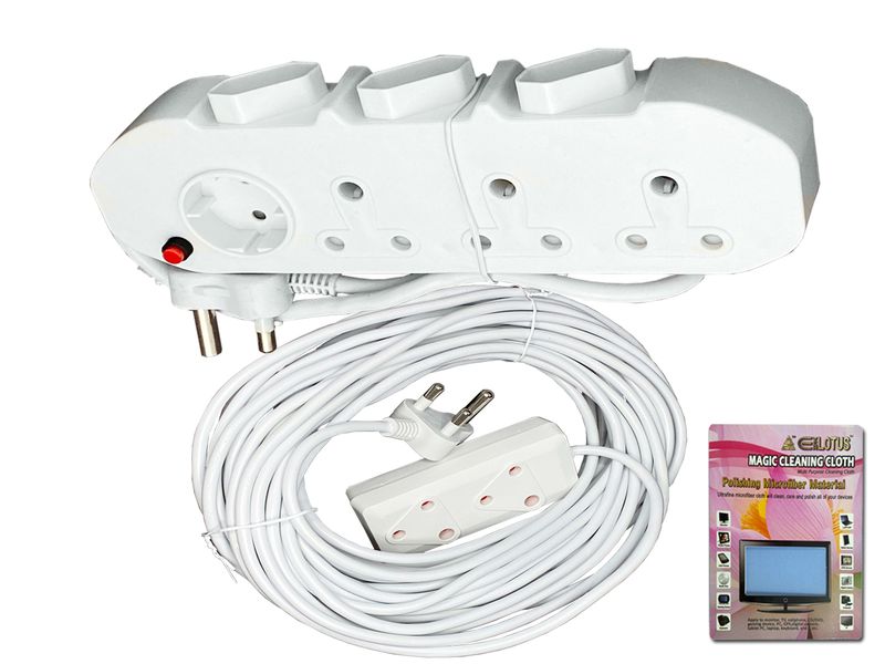 Everlotus 16 Meter Extension Cord With 7 Way Mul image