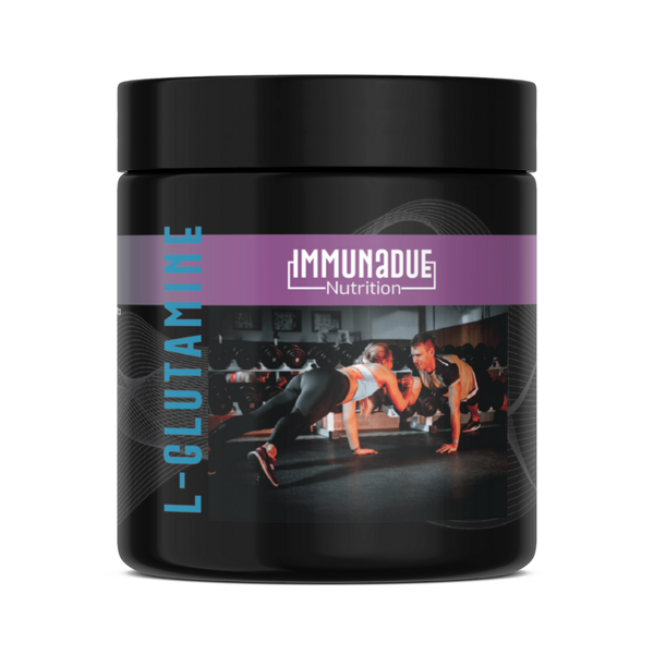 L-Glutamine: Immunadue Nutrition (Boost energy, Muscle repair, growth)