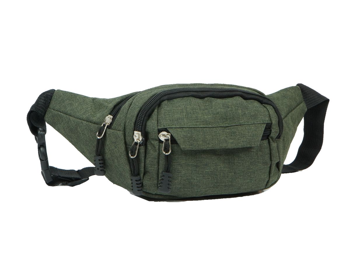 Charmza Denim Moon Bag Fanny Pack - Olive Green