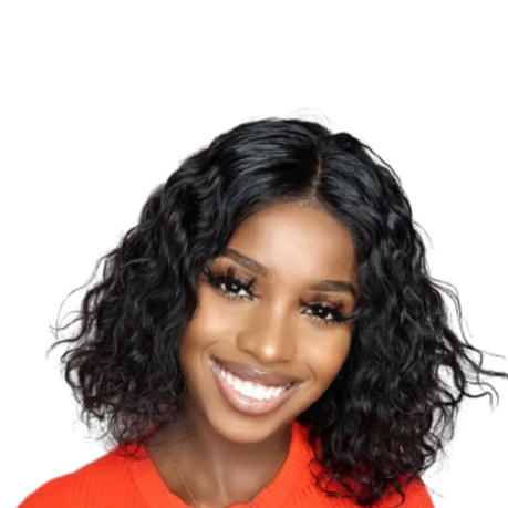 Brazilian Hair Wig 8 Inch Curly Wig With One Way Closure. Shop