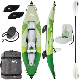 Kayak Gonflable Aqua Marina Betta - Vert - Avec Pagaie - Lot De 312