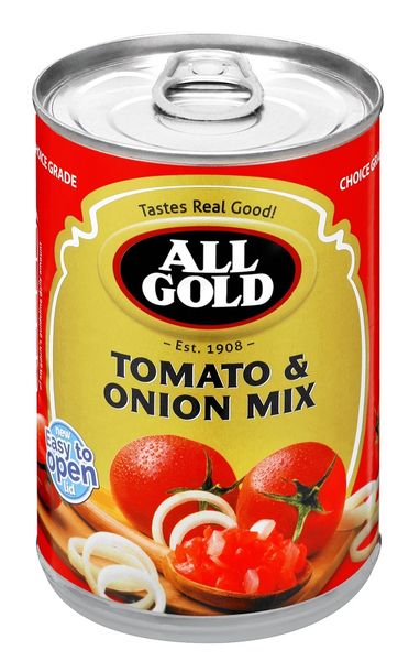 All Gold - Tomato &amp; Onion Mix 12x410g