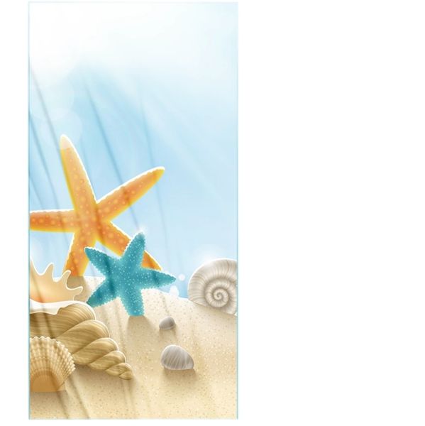 Beach Shell Printed Beach Towel 80 x 160cm