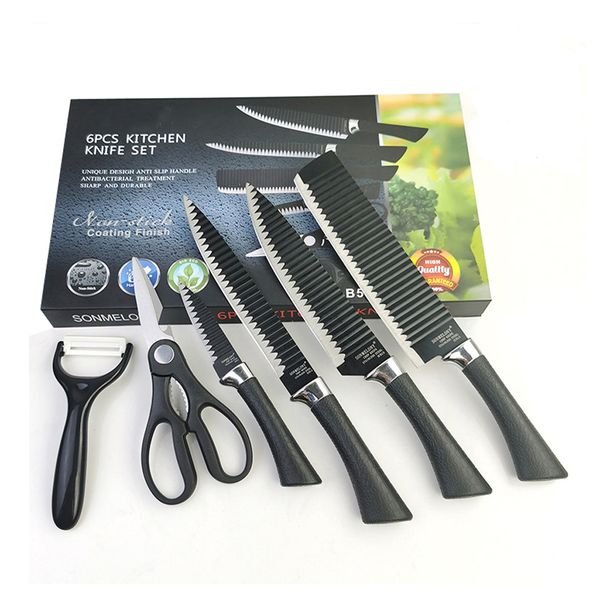 6 Pieces Kitchen Knife Set