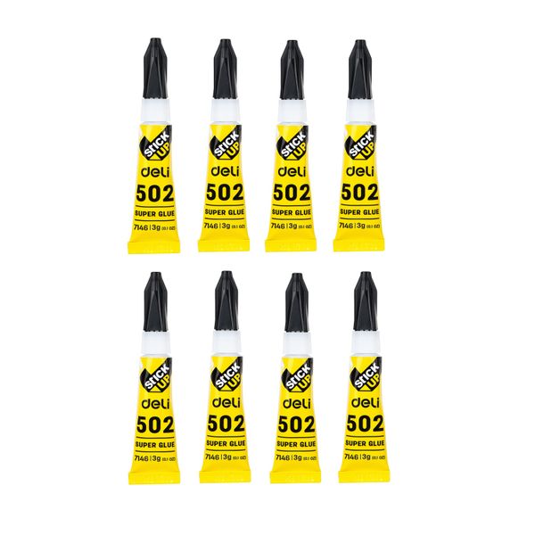 Deli Super Glue 3g Tear off card 8's