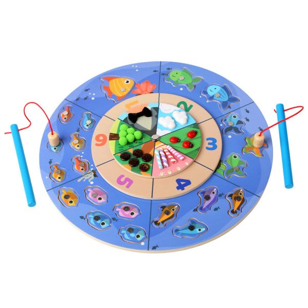Magnetic Fishing Game Toys Educational Toys Kids Math Learning Puzzle Toys
