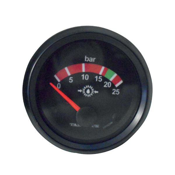 VDO Trans Oil (Tamrock) Pressure Gauge, 24 V, 0 - 25 Bar, 52 mm, Elec