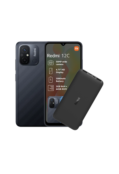 Deals on Xiaomi Redmi 12C 64GB Dual Sim - Graphite Grey + Free