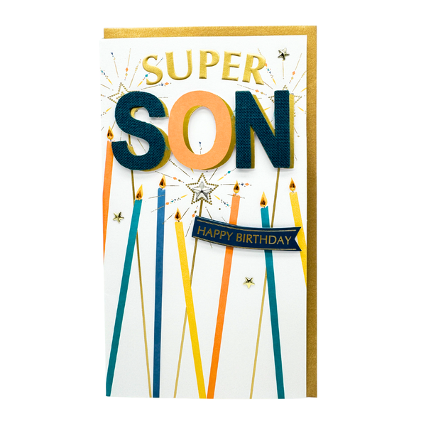 Super Son Happy Birthday card