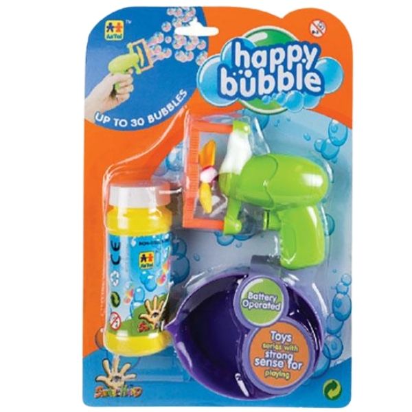 Source Direct - Happy Bubble Mini Bubble Blowing Gun - (Green) | Buy ...