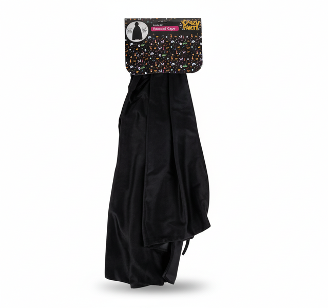 Crazy Party Velvet Dress Up Cape with Hood for Costume Events