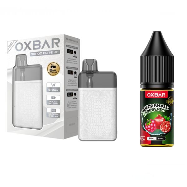 Oxbar Oxpod Elite Pod System Combo - Pomegranate Raspbery (White Crocodile)