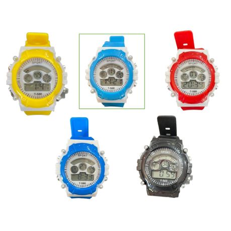 Digital Waterproof Sports Watch for kids young boys with lights Multi color Daily Sale Shop