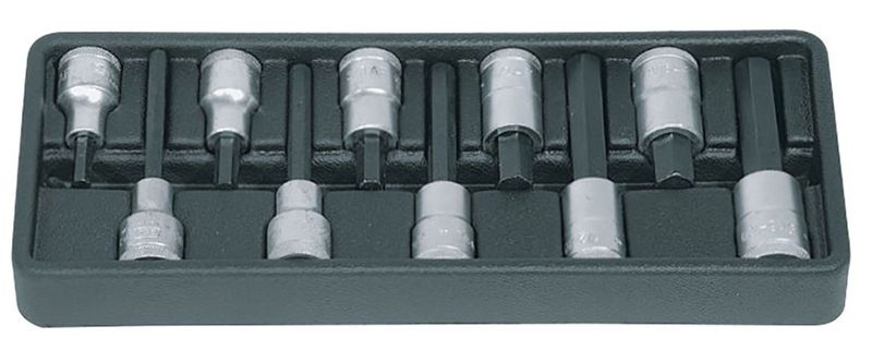 Gedore Socket Set Allenkey 1/2 Drive 10 piece
