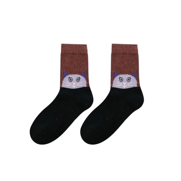 SoGood-Candy - Socks - Black &amp; Brown Cats