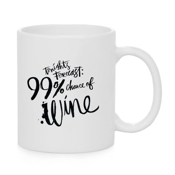 Tonight's forecast 99% Chance of Wine - Coffee Mug