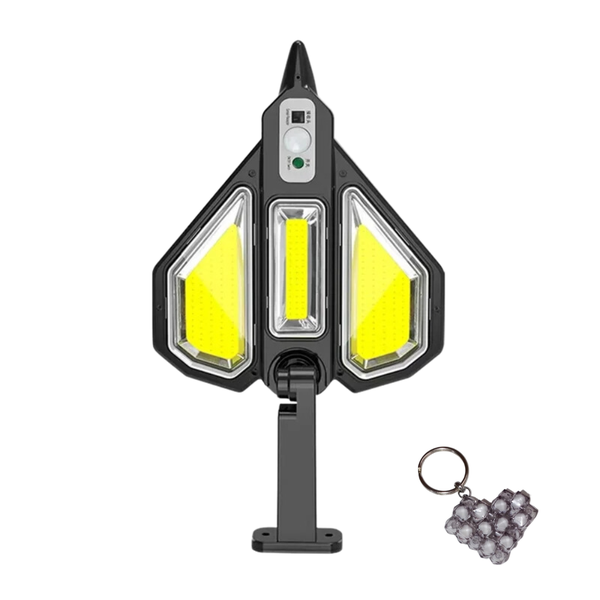 AB-TY52 Solar Powered 2400mah Battery COB Street Light And A Keyholder