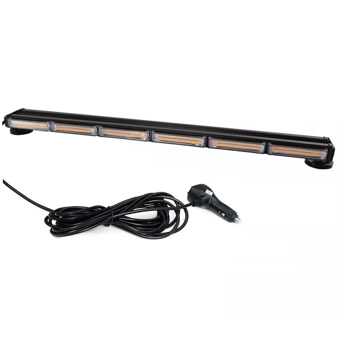 red and white flashing light bar