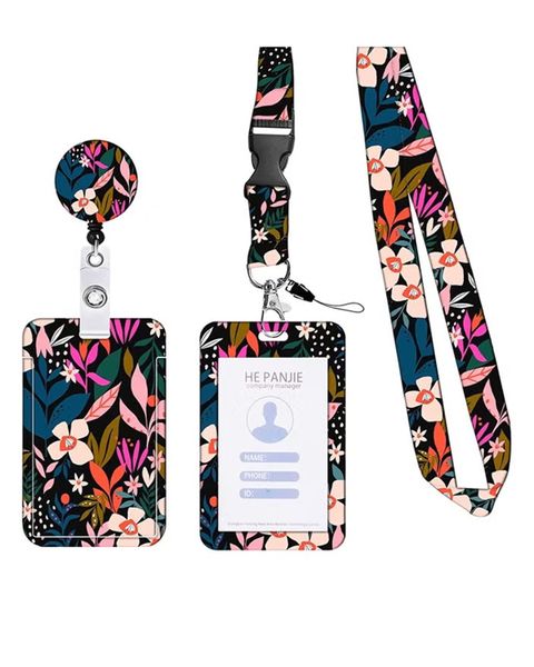 ID Badge Holder with Lanyard, Retractable Badge Holders Reels
