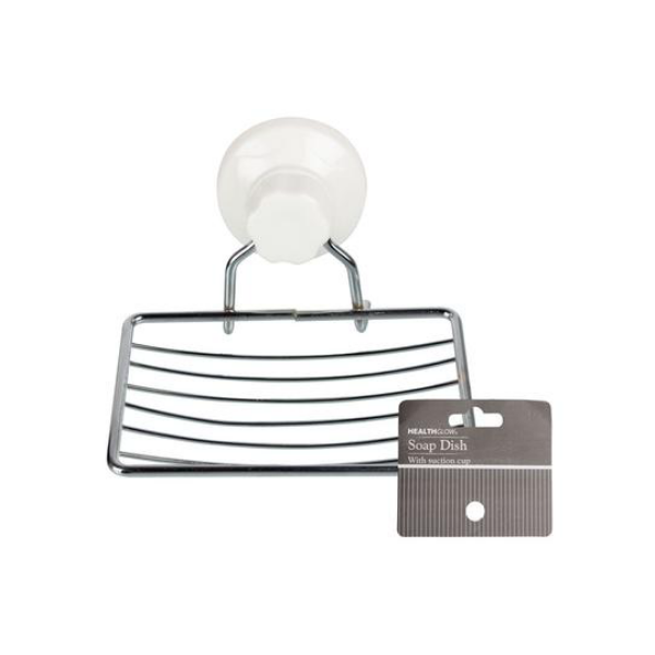 Healthglow HomewareChrome Plated Suction Soap Dish Pack Of 2 Shop