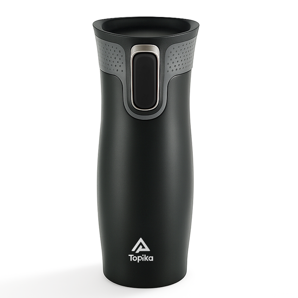 Topika 420 ML Coffee Flask Travel Mug with AutoSeal Lid, Leakproof, Thermal