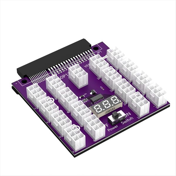 Atx 17 x 6Pin Power Supply Breakout Board Adapter Converter 12V
