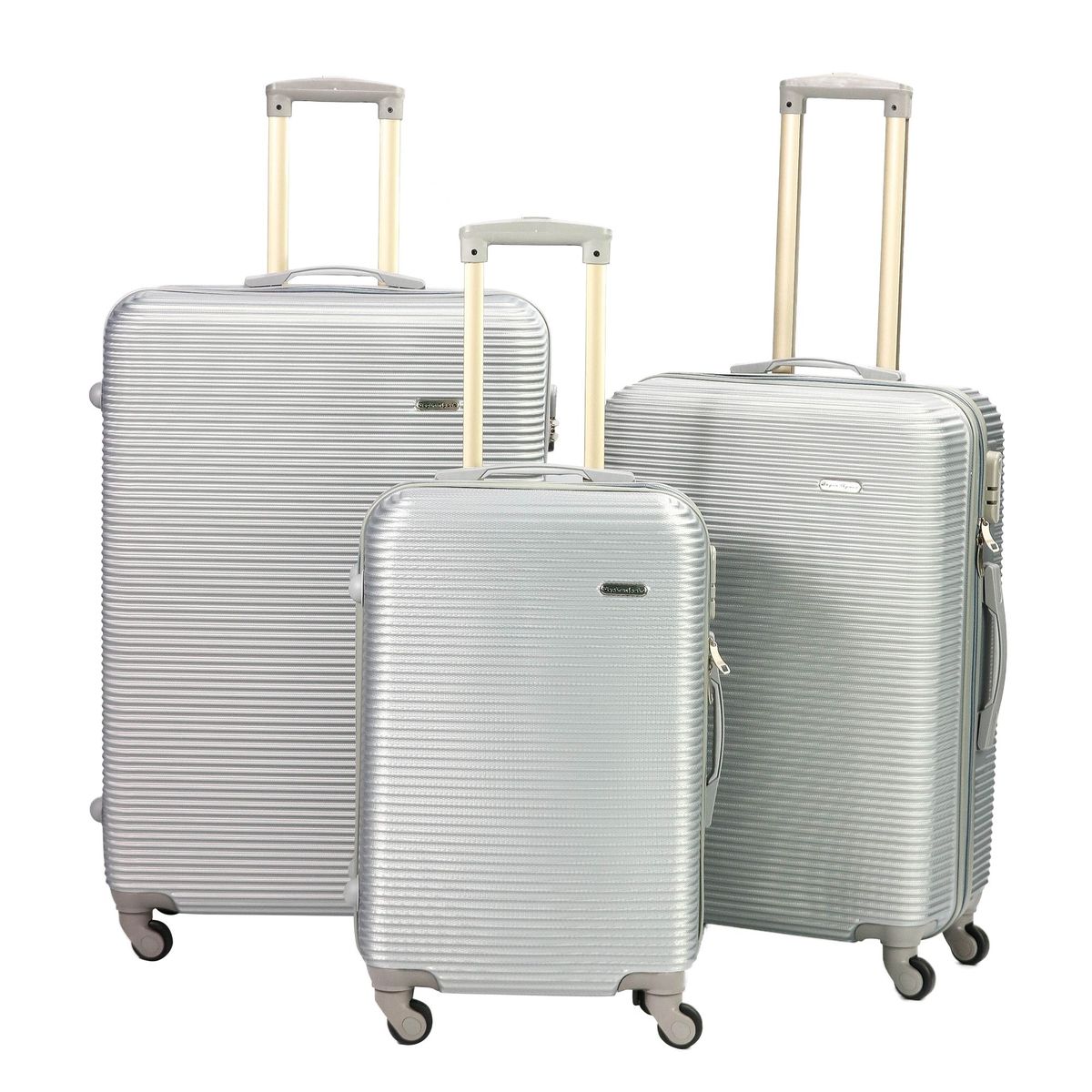 Expert Travel Ware - 3 Piece Luggage Set - Silver