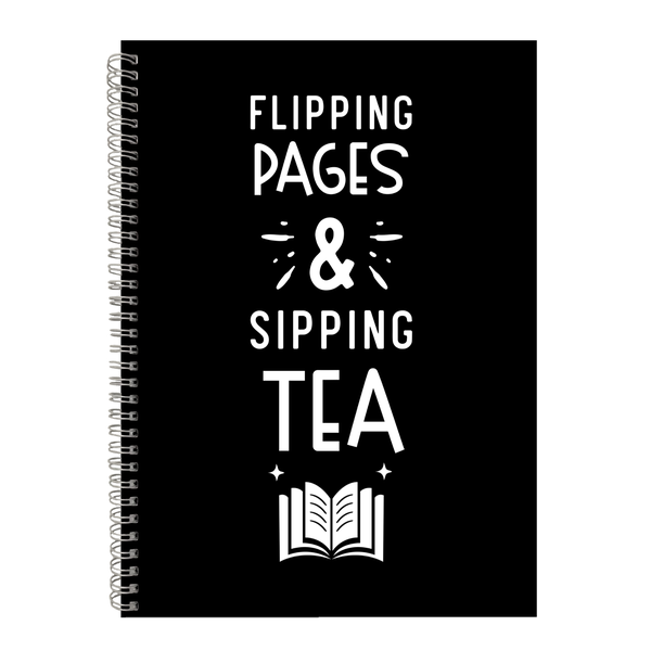 Tea Page Flipping Writing Notepad Gift Idea 4 Book Readers A4 Notebook 402