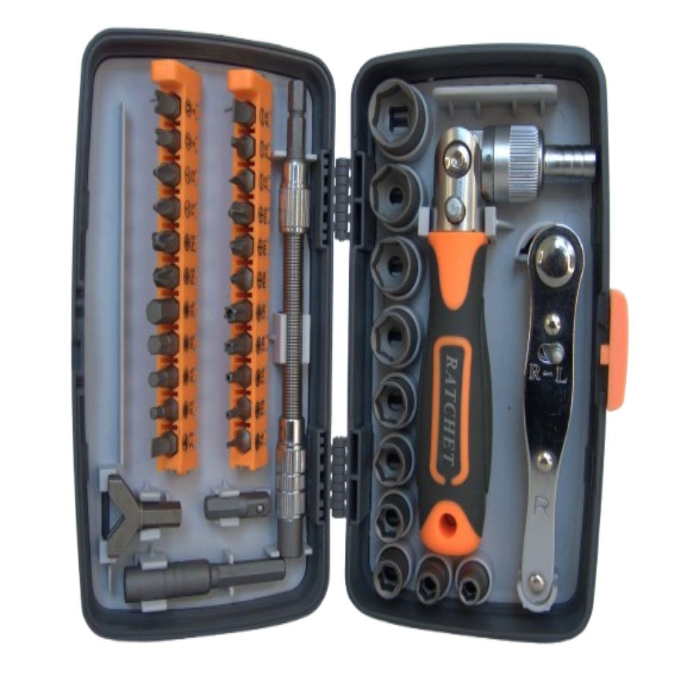 Mini Tools 38-Piece Ratchet Screwdriver & Socket Set