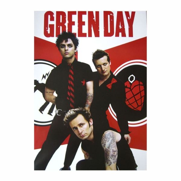 Green Day Red Poster - A1