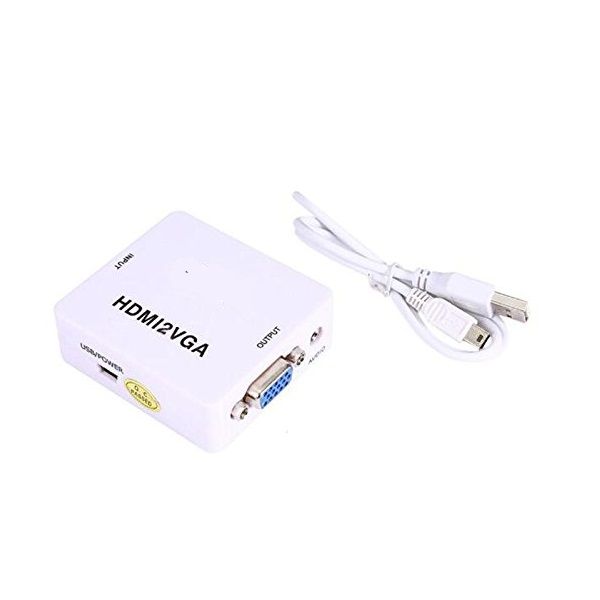 Incredible Mini HDMI2VGA Converter Crisp 1080p Video And Audio Support