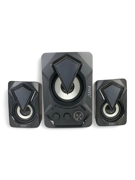 Wired Stereo Computer Speakers with AUX, USB Power and LED Lights