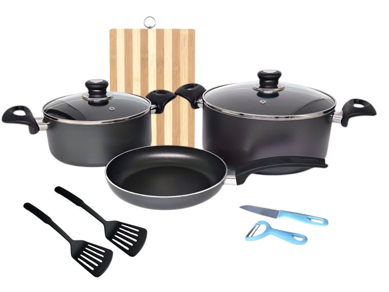 Global Aluminium Non-Stick 7 Piece Cookware Set