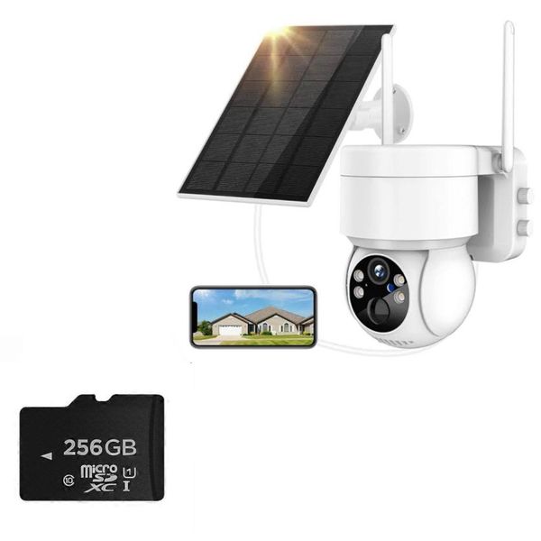 Oxy Worx Wifi Solar Camera AND 256GB SD CARD