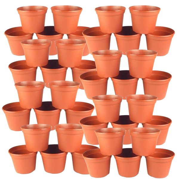 Garden Round Pot Plant Set of 100 (10cm)