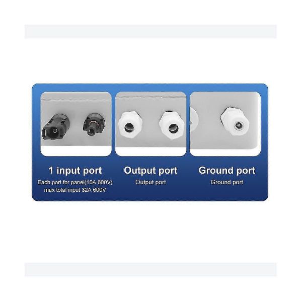 Solar Photovoltaic Pv Combiner Box With Protection 1 Input 1 Out