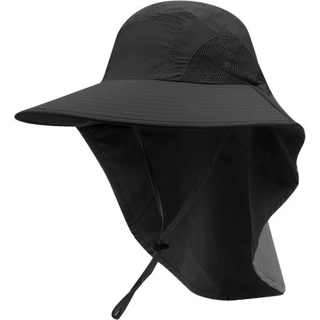 Fishing Hat Breathable Sun Protection Outdoor Hat with Neck Flap