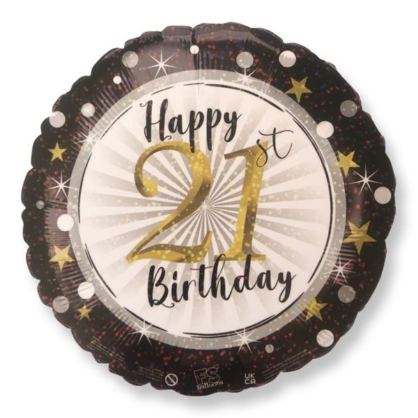Happy 21st Celebration Balloon- 1pc