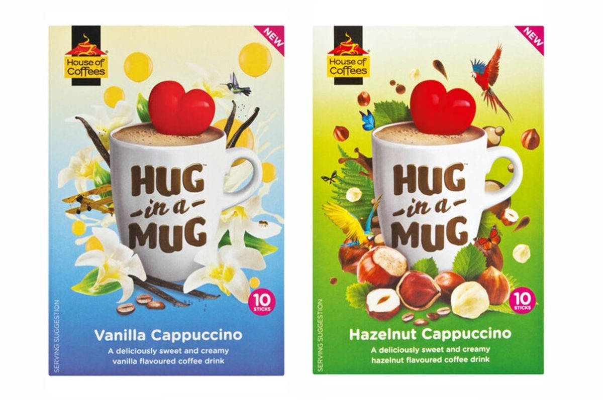 House Of Coffees Hug In A Mug Vanilla & Hazelnut Cappuccino (20's x 24g) Shop Today. Get it