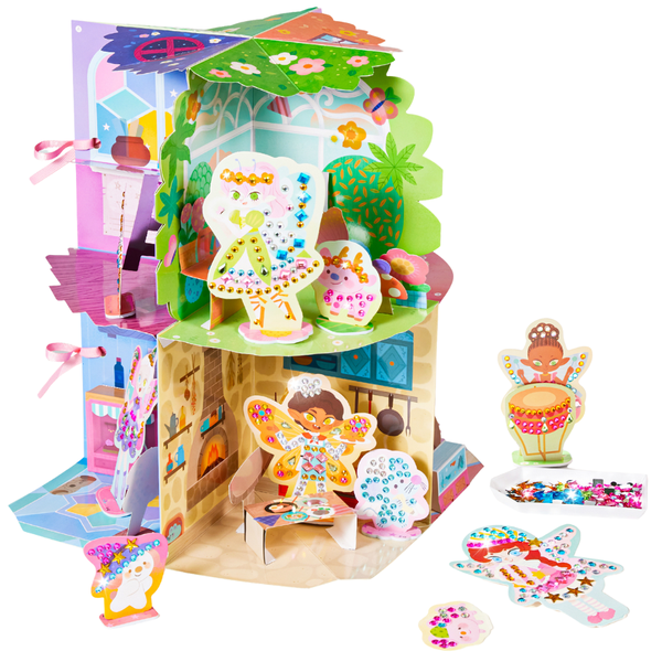 Mirola Kids Diamond Art Dollhouse - Fairy Castle Craft and Play Set