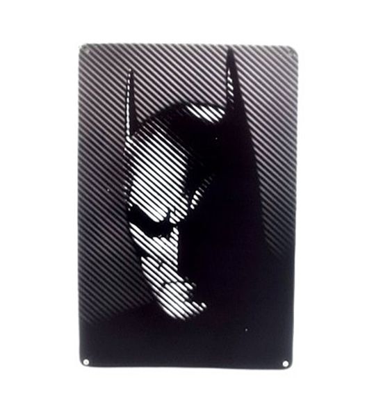 Batman Silhouette Superhero Metal Bar Sign For Wall Decor