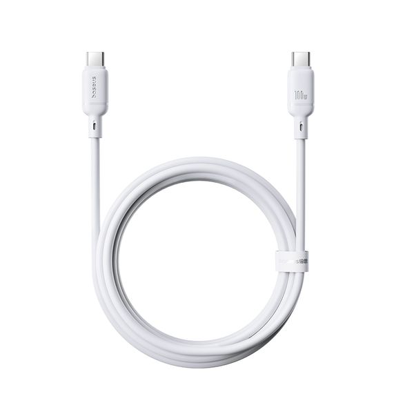 Baseus Silky Series Charging Cable Type-C to Type-C 100W 2m - Moon White
