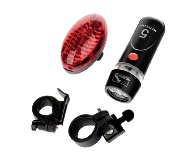 WildWolf - Multifunctional, Torch/LED Bicycle Front and Rear Light Set