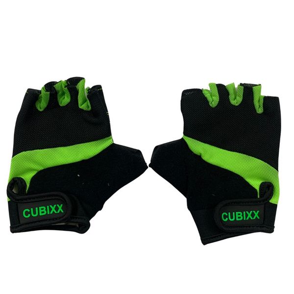 Cubixx Mtb Green/Black Fingerless Gloves image