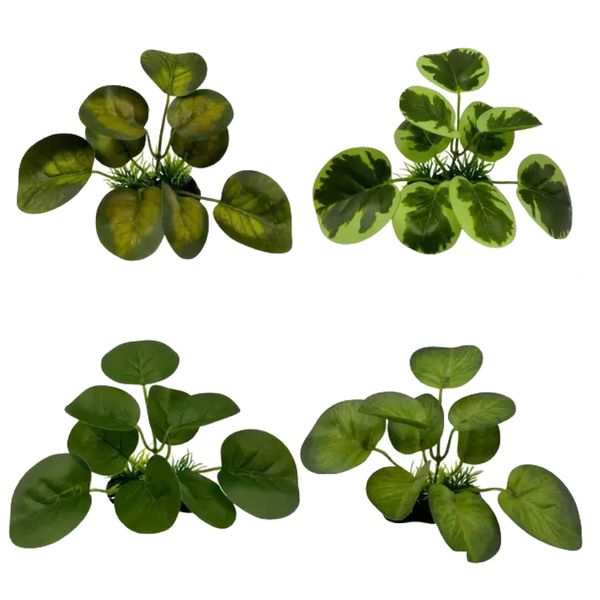 Pet Aquarium Fish Tank Plants For Simulating Underwater Scenery (15CM) 4 Piece